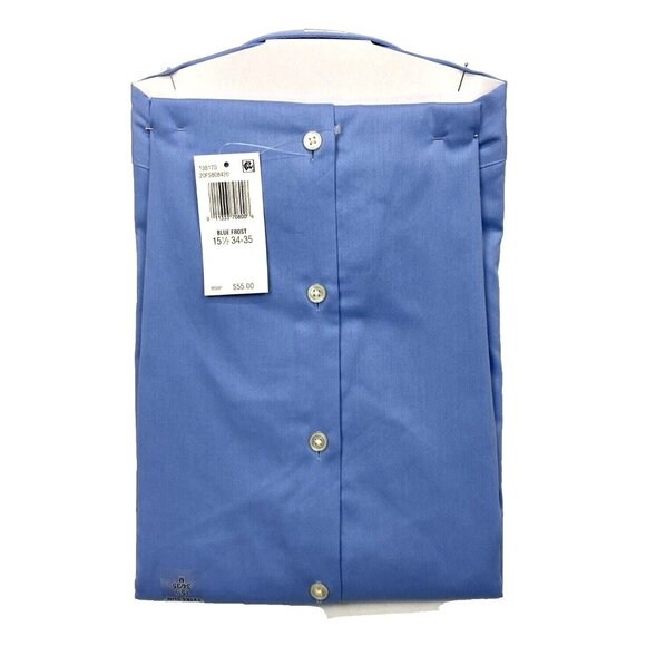 Men's Van Heusen Extra-Slim Fit Flex Dress Shirt - Blue Frost - M 15.5 34/35 - Picture 3 of 3